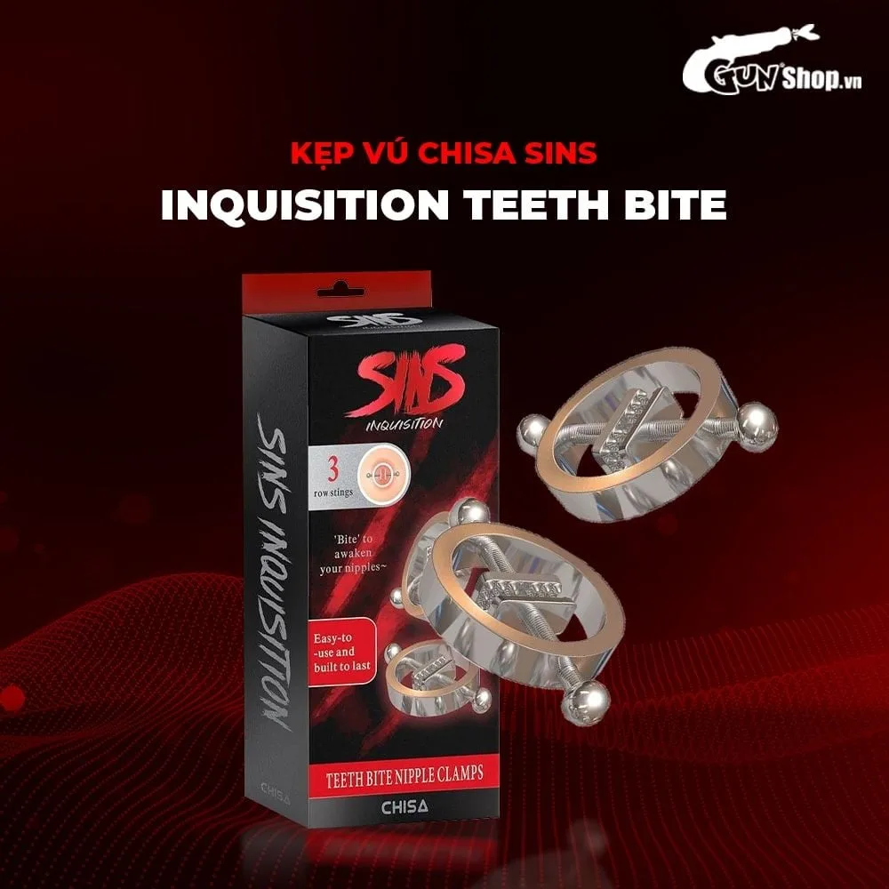 Chisa Sins Inquisition Teeth Bite Stimulating Nipple Clamps — photo 4
