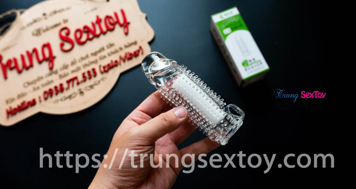 Screech Textured Vibrating Condom Delay Premature Ejaculation Aid — photo 4