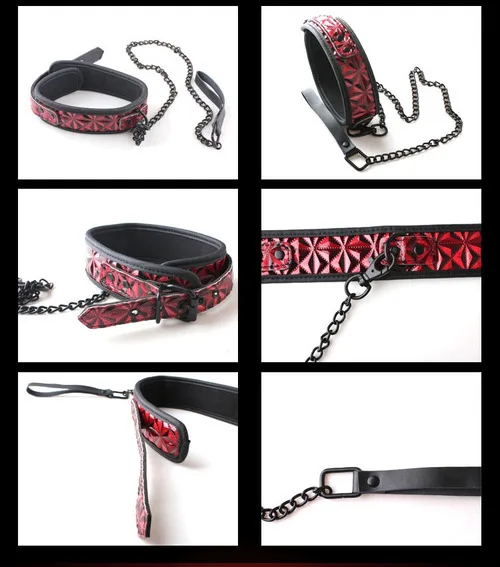 Safe Leather Fetish Collar BDSM Restraint Adjustable — photo 4