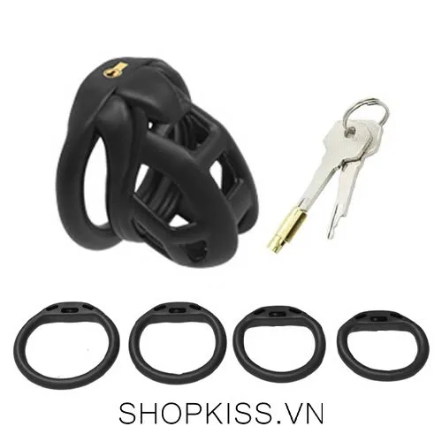 BDSM Male Chastity Cage Nylon Lock Durable & Safe — photo 2