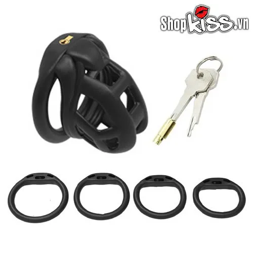 BDSM Male Chastity Cage Nylon Lock Durable & Safe — photo 4