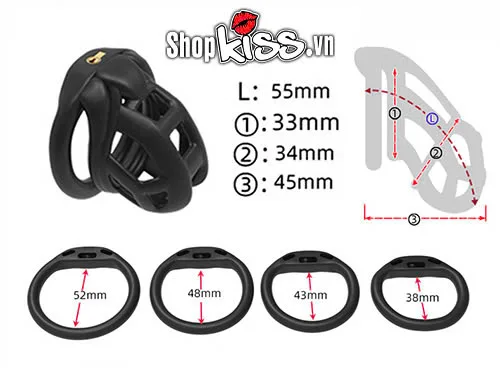 BDSM Male Chastity Cage Nylon Lock Durable & Safe — photo 5