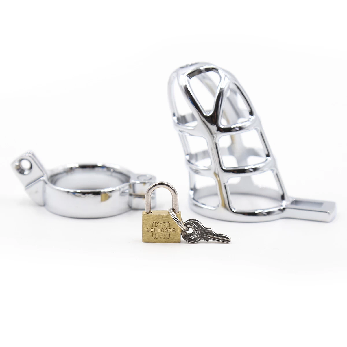 Durable Alloy Male Chastity Device BDSM Control Lock — photo 4