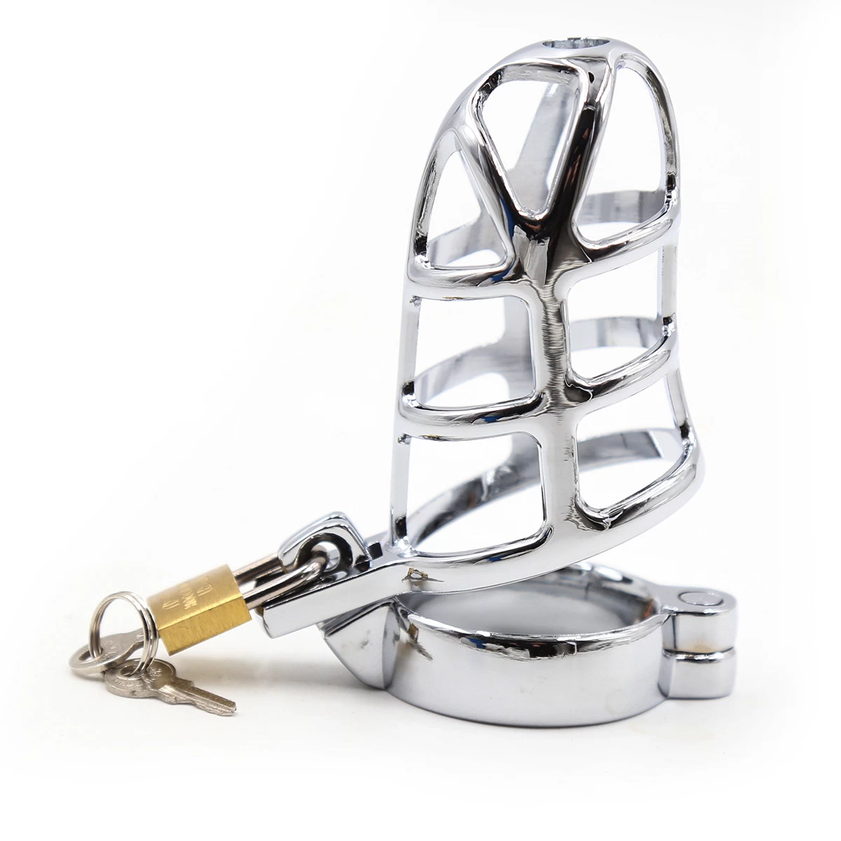 Durable Alloy Male Chastity Device BDSM Control Lock — photo 5