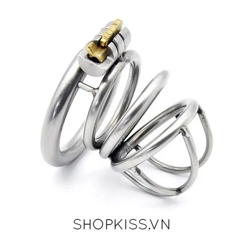 304 Stainless Steel Short Cock Cage BDSM Locking Device — photo 2