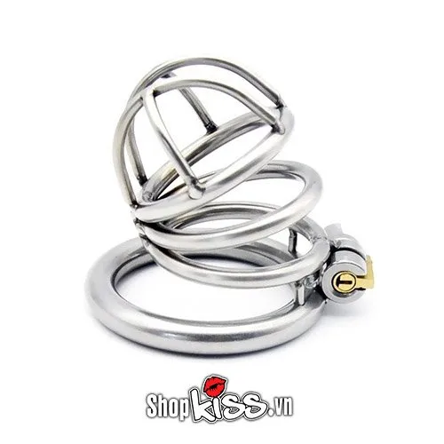304 Stainless Steel Short Cock Cage BDSM Locking Device — photo 3