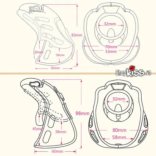 Transparent high-quality male chastity device for thrill — photo 5