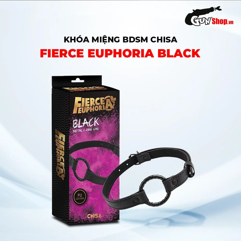 Chisa Fierce Black Metal O-Ring BDSM Mouth Gag — photo 4