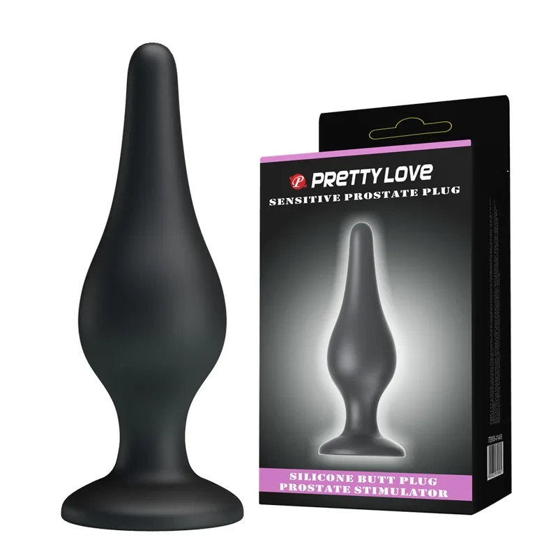 Soft Silicone Anal Stimulator 14cm G-spot Massage Black — photo 5
