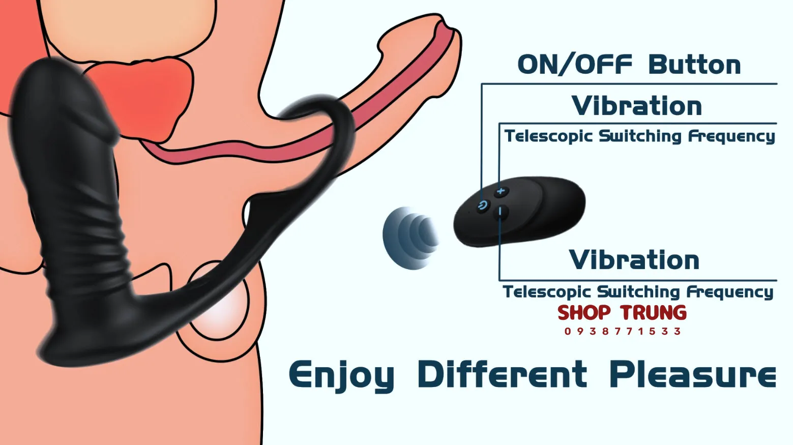 Fighter Anal Stimulator 10 Vibration 3 Thrust Modes — photo 2