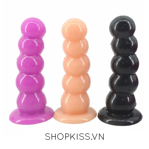 Large Beaded Waterproof Wall Mount Anal Plug For Intense Massage — photo 2