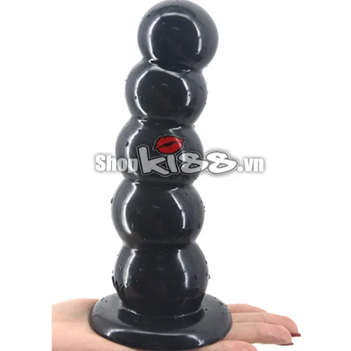 Large Beaded Waterproof Wall Mount Anal Plug For Intense Massage — photo 4