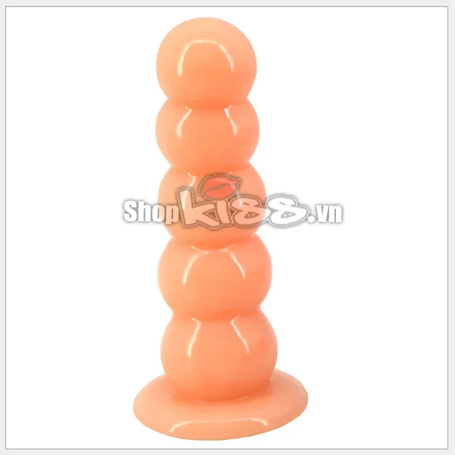 Large Beaded Waterproof Wall Mount Anal Plug For Intense Massage — photo 5