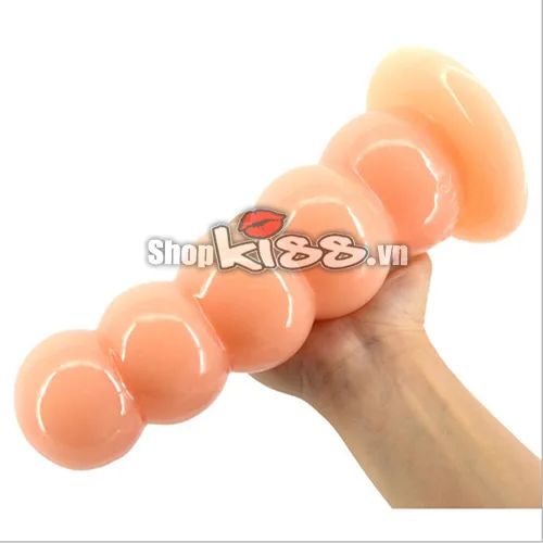 Large Beaded Waterproof Wall Mount Anal Plug For Intense Massage — photo 6