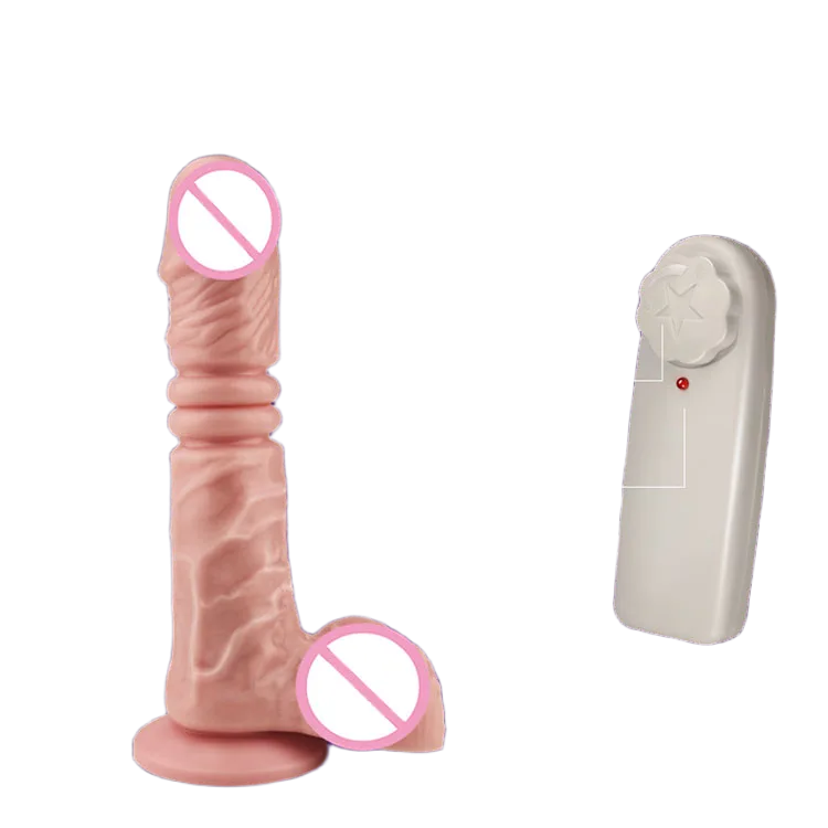 King DV 49 Wall Mounted Thrusting Silicone Dildo with Vibration