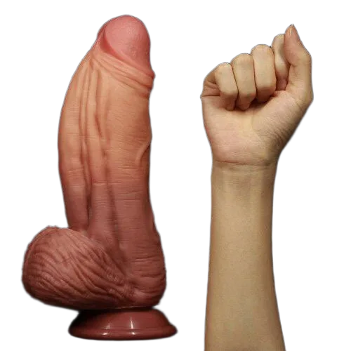 King Size 2 Layer Silicone Wall Mount Dildo For Ultimate Pleasure