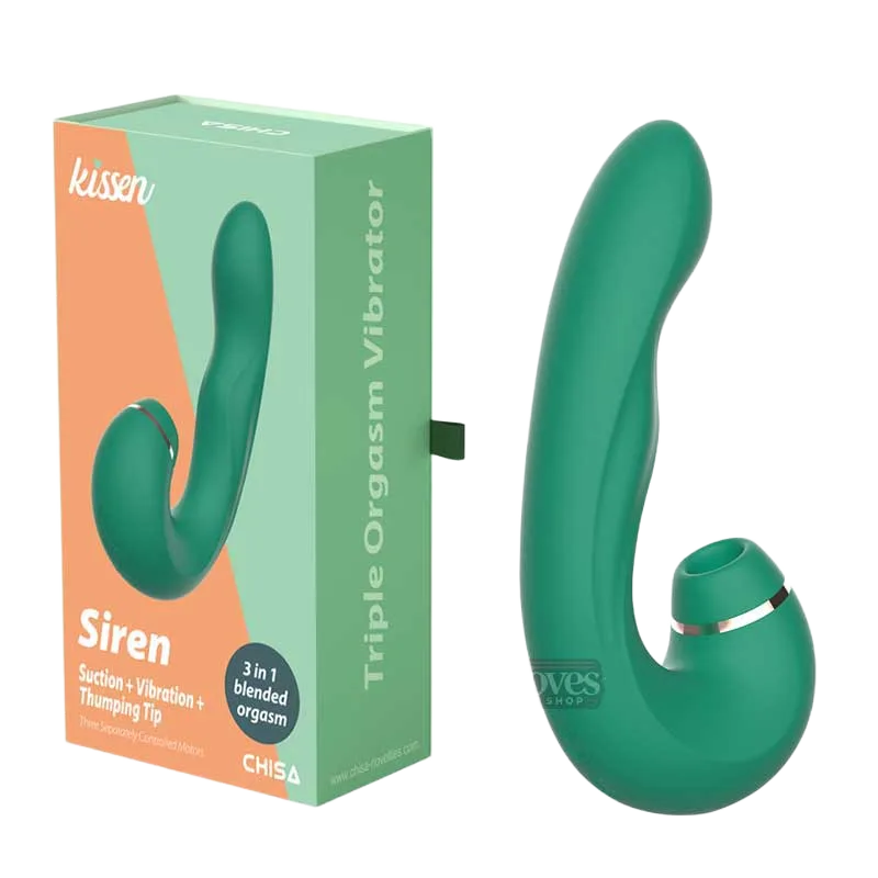 Kissen Siren 3in1 powerful sucking vibrating pulsating clitoral stimulator