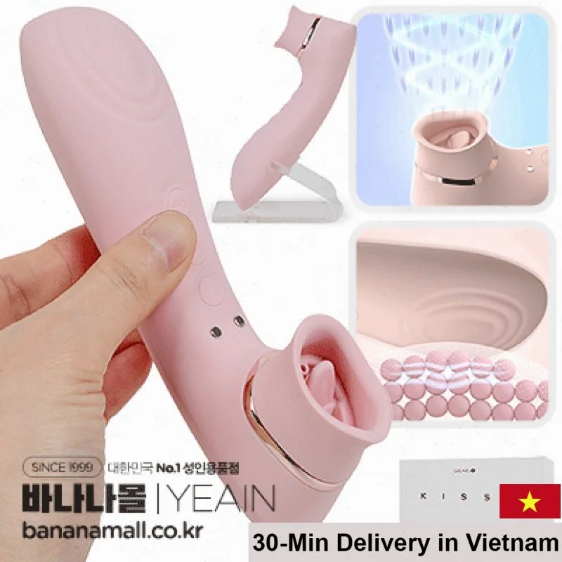 Kissy Japanese Clitoral & Nipple Licking Vibrator Massage Toy