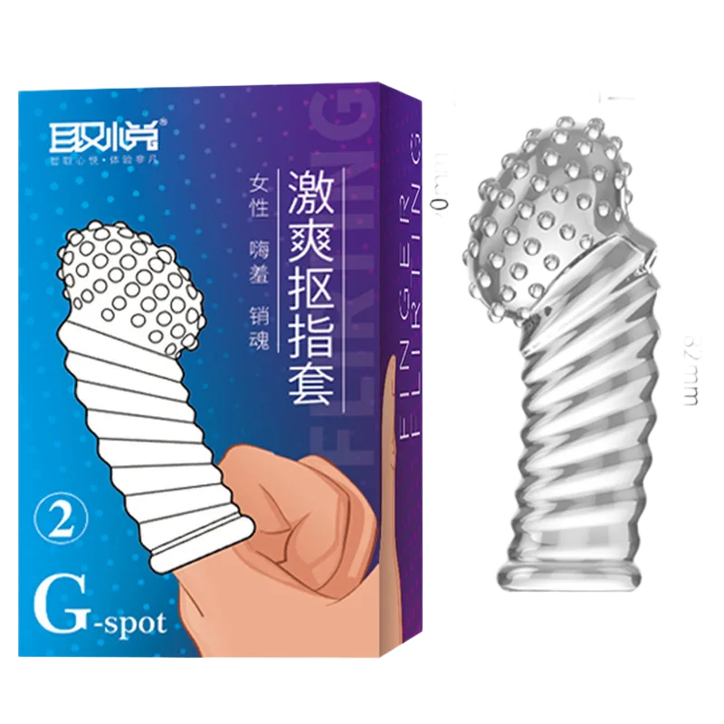 Lala finger sleeve silicone dildo enhancer foreplay stimulator