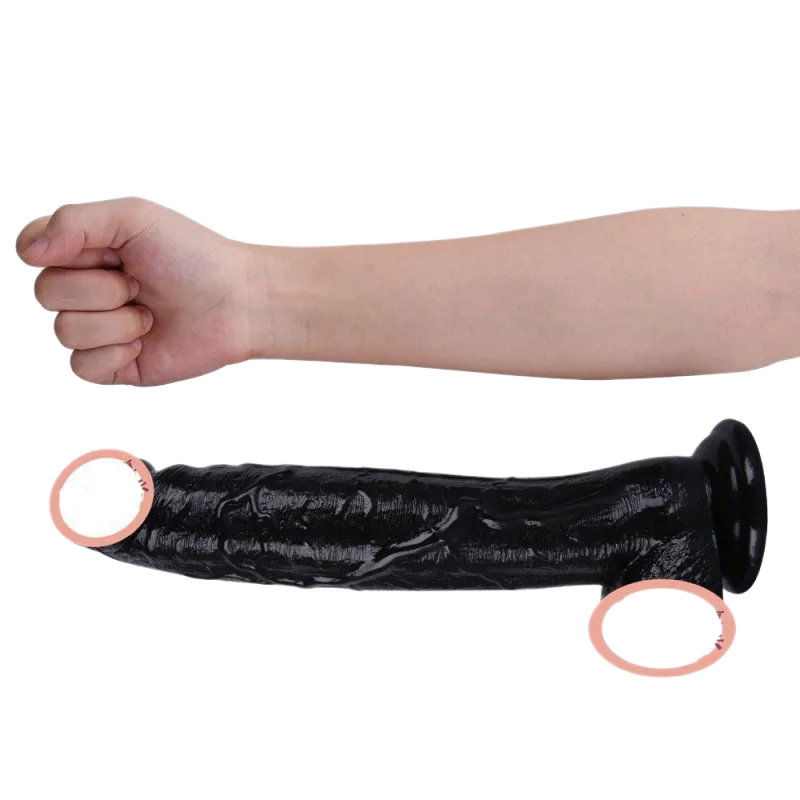 Large Wall-Mount Realistic Silicone Dildo Powerful Pleasure Toy