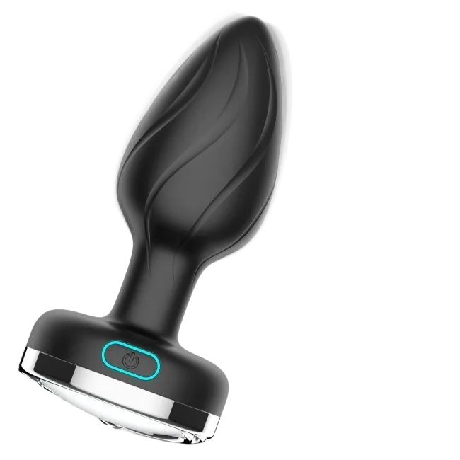 LED Remote Control Powerful Vibrating Anal Plug Silicone