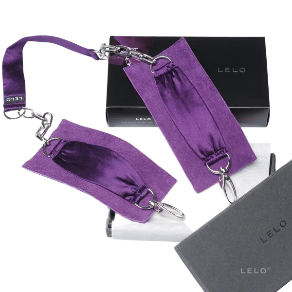 Lelo Sutra Swiss Leather Silk Adjustable Handcuffs