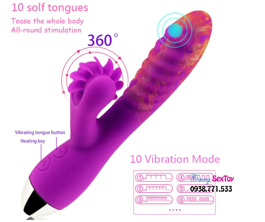 360° Spinning Multi-Functional Silicone Dildo for Women — photo 3