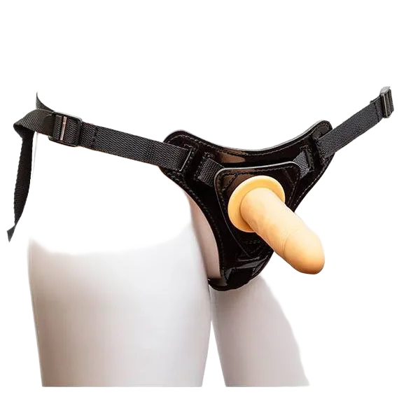 Lesbian Soft Silicone Small Size Strap-On Dildo for Women