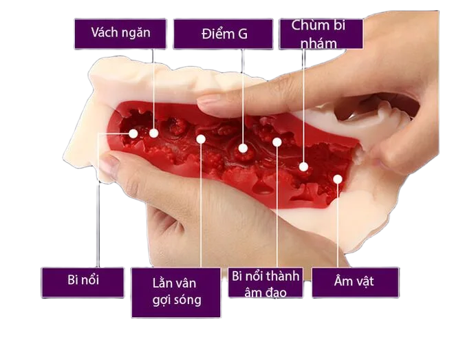 Leten 3D Red Inner Silicone Realistic Male Masturbator