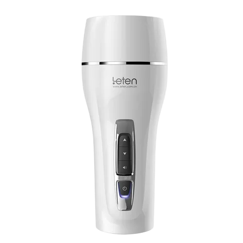 Leten 3D Rumble Vibrating Realistic Silicone Masturbator