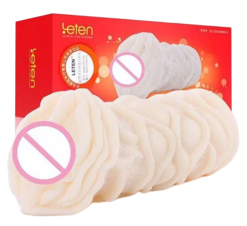 Leten 3D Silicone Inner Sleeve Realistic Male Masturbator AD52A