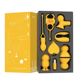 Leten 7-Piece Waterproof USB Rechargeable Couple Sex Toy Set