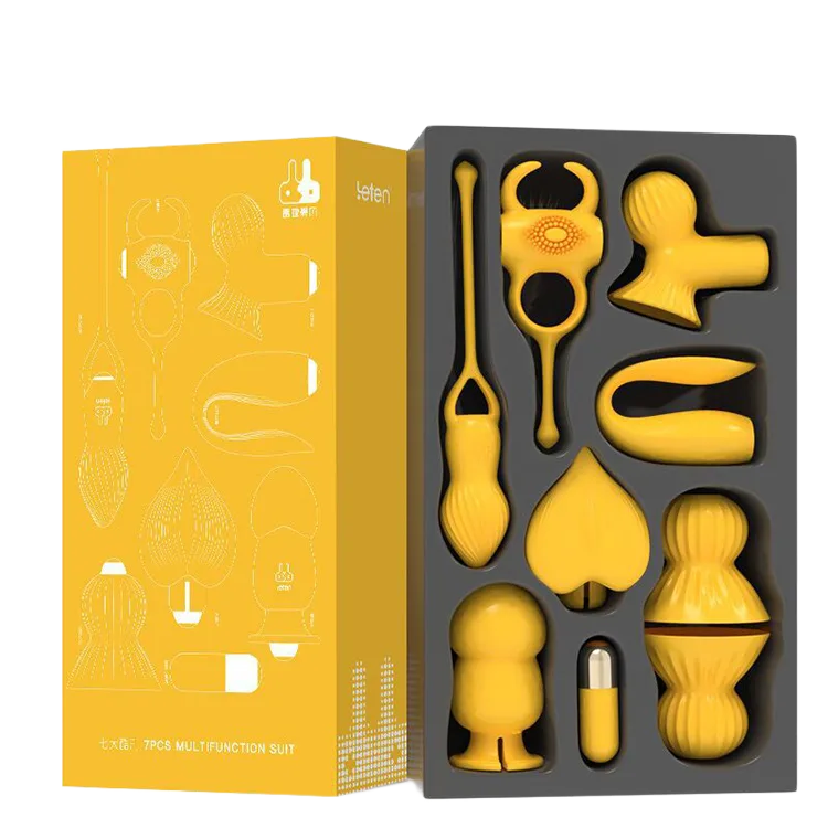 Leten 8-Piece Full Body Massage Vibrator Set