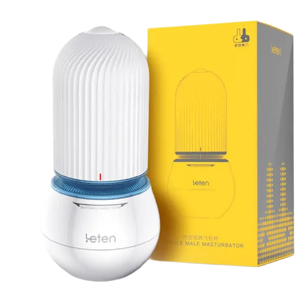 Leten Capsule Spiral Ribbed Masturbator Manual Suction