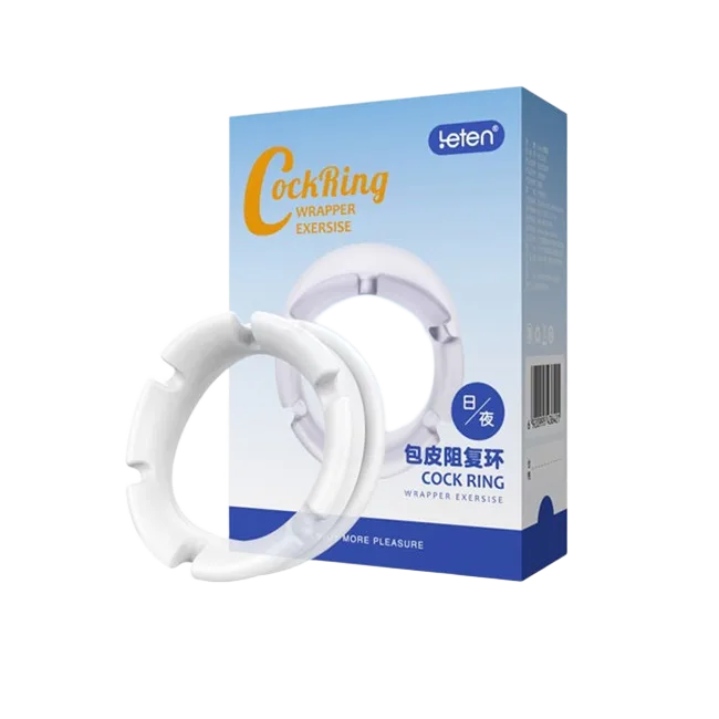 Leten Cock Ring Silicone Delay & Pleasure Enhancer