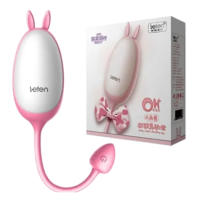 Leten Cute 7 Frequency Rabbit Ear Silicone Vibrating Egg