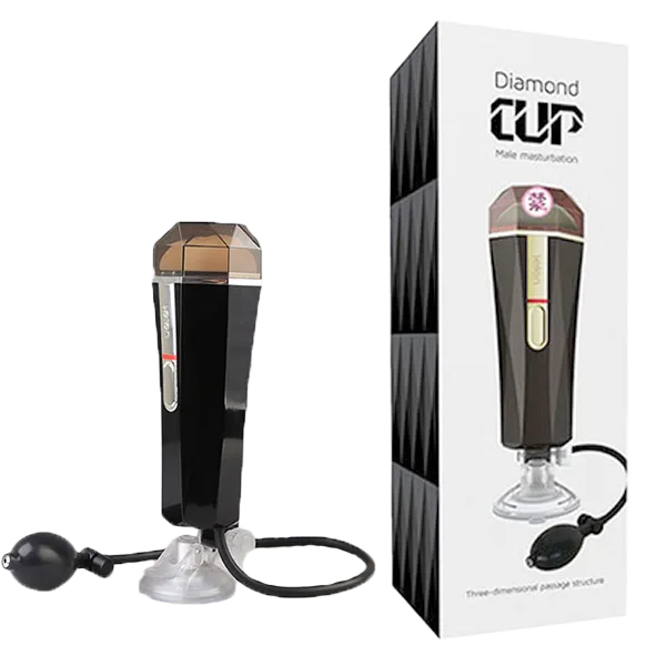 Leten Diamon Suction Wall-Mounted Male Masturbator Tight Massage