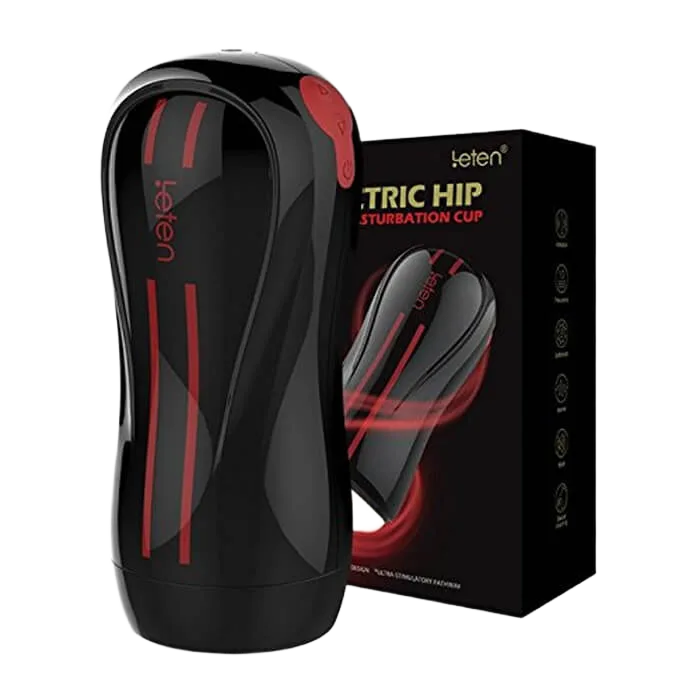 Leten Electric Hip Vibrating Realistic Masturbation Cup