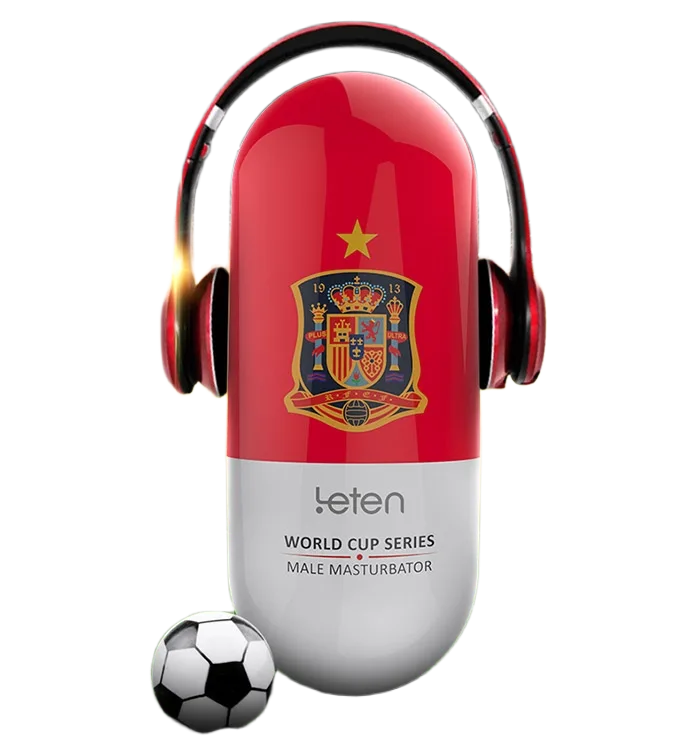 Leten Football Style Rechargeable Vibrating Male Masturbation Cup