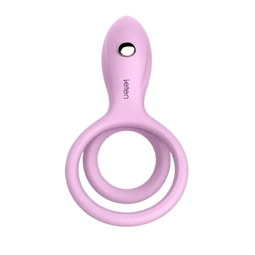 Leten G-Spot Ring Vibrator With Tongue Licking Strap