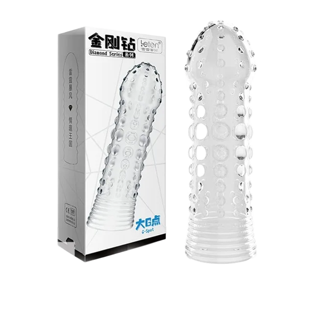 Leten G-Spot Textured Silicone Enhancer Soft Sleeve