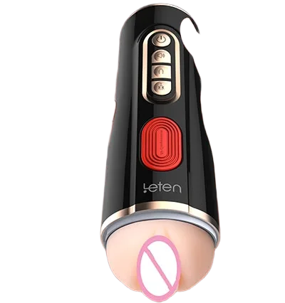Leten JAV 5 Mode Vibrating Realistic Silicone Masturbation Toy