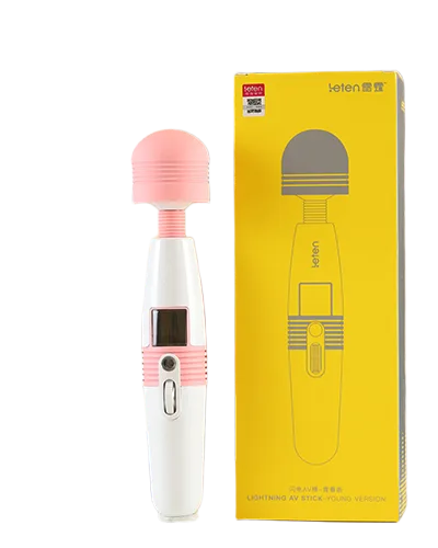 Leten Lightning AV Vibrator 10 Modes Heat LCD Display