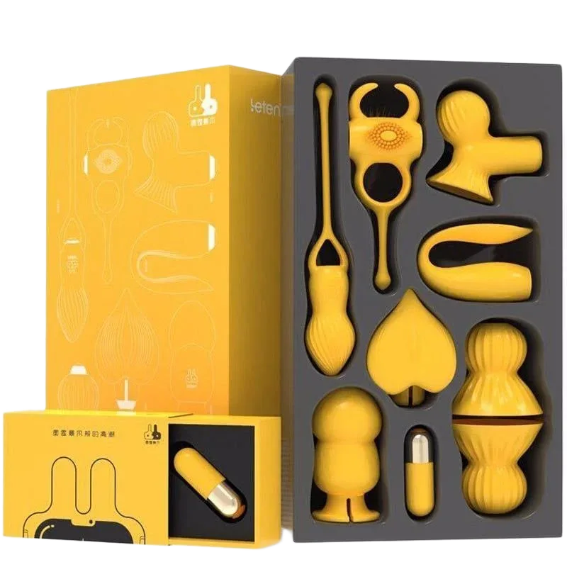 Leten Love Egg 7 Replaceable Heads Waterproof USB Rechargeable