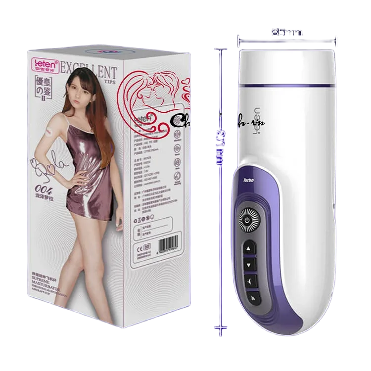 Leten Masturbator with Sound and Heating Soft Silicone Inner