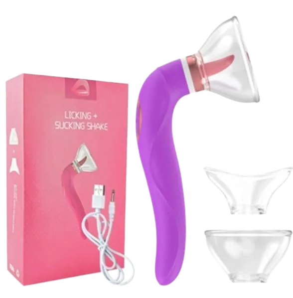 Leten Multi-Function Tongue Licking Vibrator High Quality Couple