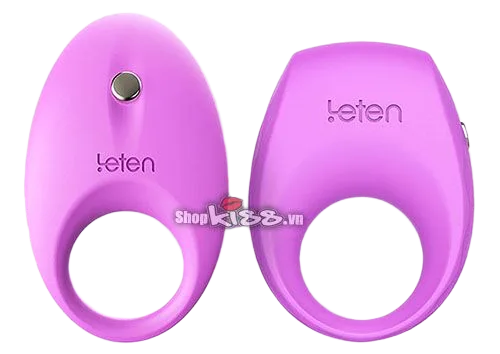 Leten Penis Ring Silicone Waterproof 6.2x4.6cm Pink Vibrator