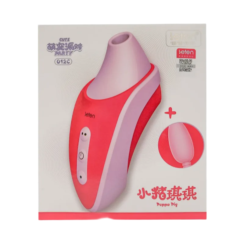 Leten Peppa Pig Oral+Vibrating Female Masturbation Sex Toy