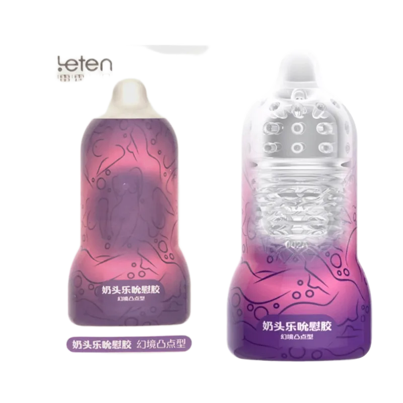 Leten Purple Nipple Sucking Male Masturbator Compact Intense Feel