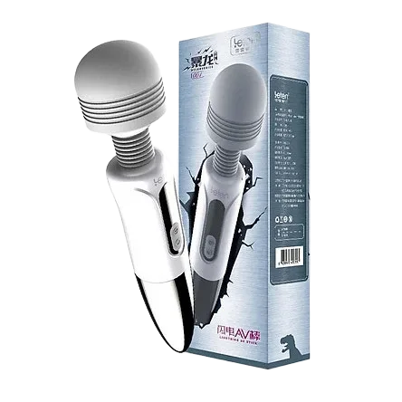 Leten Rechargeable Powerful Silicone AV Wand Massager 5 Modes